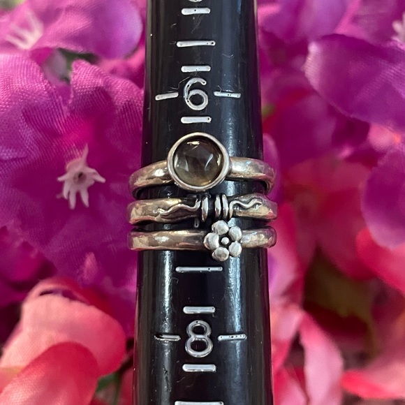 Silpada R1278 Flower and Swirl Smoky Quartz Ring SIZE 7 - Picture 2 of 16